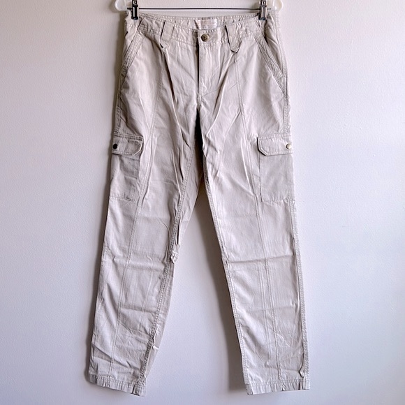 NWOT Eddie Bauer Women’s Beige Ripstop Cargo Pants Size 6 - Picture 1 of 17